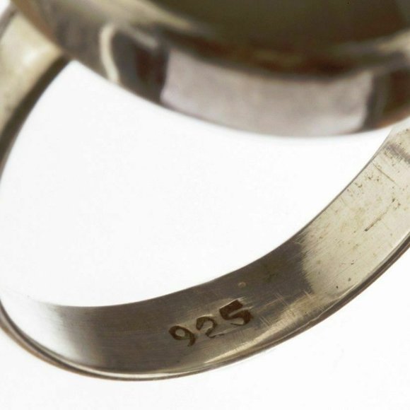 Gray Moonstone Cabochon Ring - Picture 4 of 5